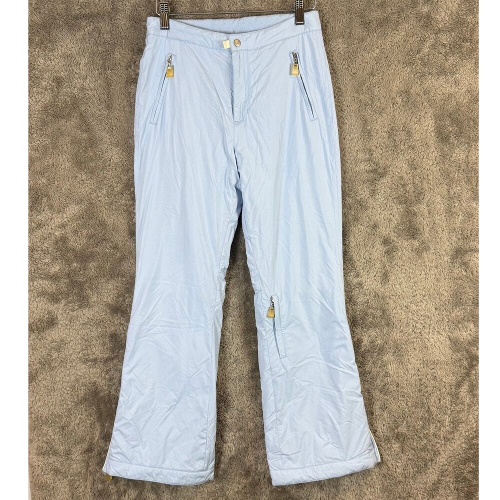 Gap Kids Periwinkle Blue Snow Pants Ski Snowboard Girls 12 Fleece Lined Y2K